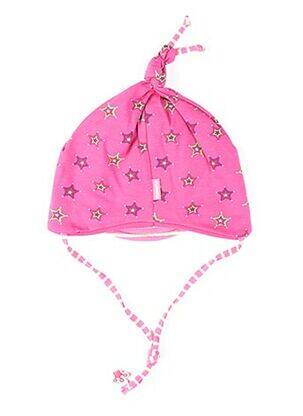 Bonnet imprimé fantaisie rose MAXIMO fille