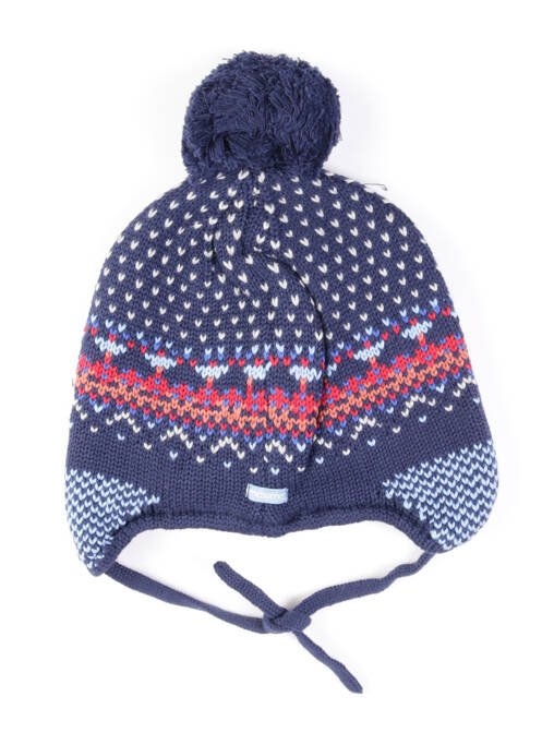 Bonnet imprimé fantaisie bleu MAXIMO garcon