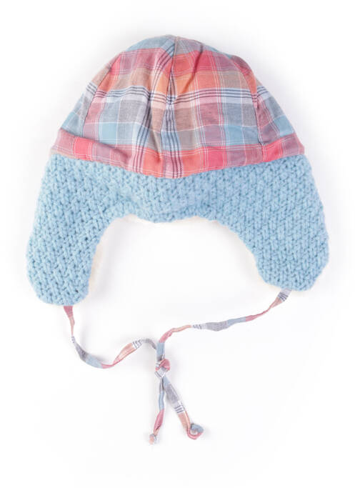 Bonnet imprimé fantaisie bleu MAXIMO garcon