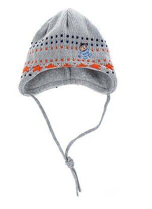 Bonnet broderie motifs brodés gris MAXIMO garçon