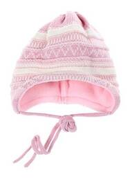 Bonnet fermeture liens à nouer rose MAXIMO fille