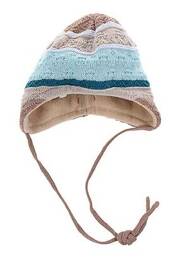 Bonnet fermeture liens à nouer marron MAXIMO enfant