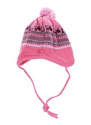 Bonnet imprimé fantaisie rose MAXIMO fille