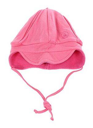 Bonnet fermeture liens à nouer rose MAXIMO fille