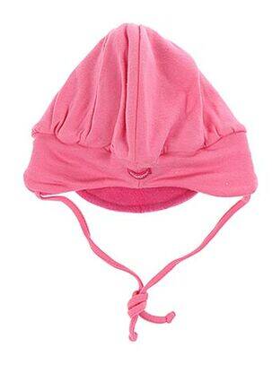 Bonnet fermeture liens à nouer rose MAXIMO fille