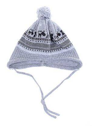 Bonnet empiècements gris MAXIMO enfant