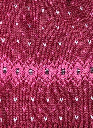 Bonnet imprimé fantaisie rose MAXIMO fille