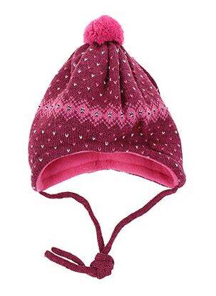 Bonnet imprimé fantaisie violet MAXIMO fille