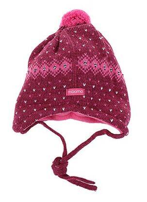 Bonnet imprimé fantaisie violet MAXIMO fille