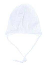 Bonnet fermeture liens à nouer blanc MAXIMO enfant