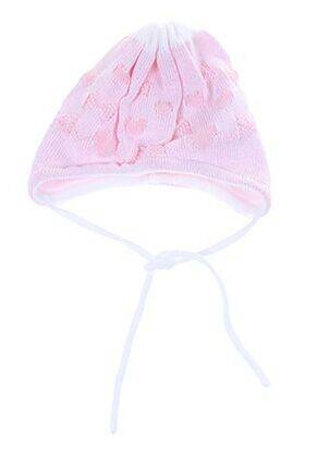 Bonnet fermeture liens à nouer rose MAXIMO fille