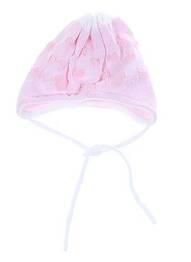 Bonnet fermeture liens à nouer rose MAXIMO fille