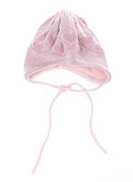 Bonnet fermeture liens à nouer rose MAXIMO fille