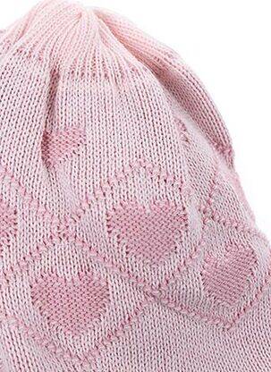 Bonnet fermeture liens à nouer rose MAXIMO fille