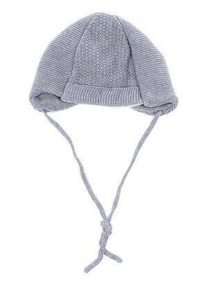 Bonnet maille fine gris MAXIMO enfant