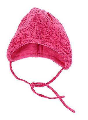 Bonnet fermeture liens à nouer rose MAXIMO fille