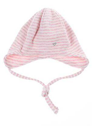 Bonnet imprimé fantaisie rose MAXIMO fille