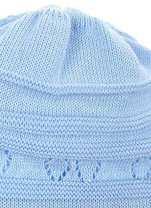 Bonnet fermeture liens à nouer bleu MAXIMO garçon