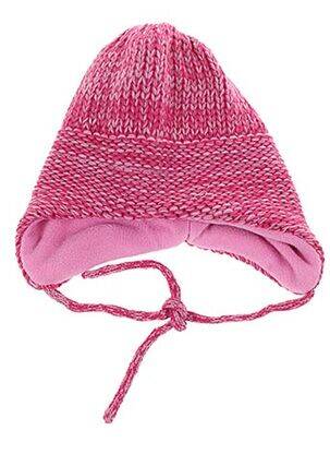 Bonnet fermeture liens à nouer rose MAXIMO fille