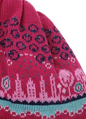 Bonnet imprimé fantaisie rose MAXIMO fille