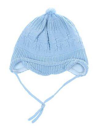 Bonnet tissage polaire bleu MAXIMO garçon