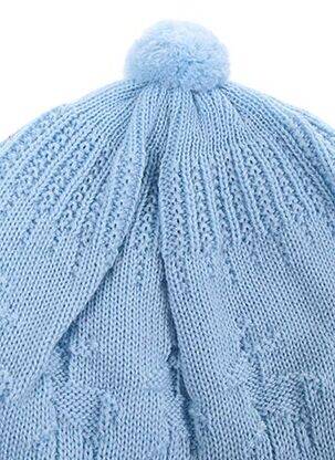 Bonnet tissage polaire bleu MAXIMO garçon