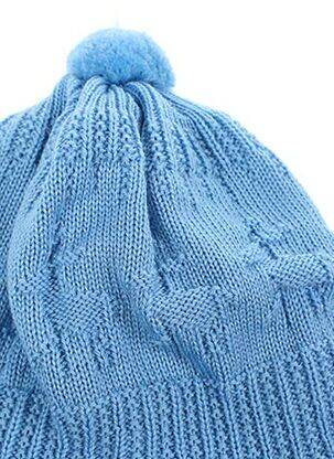 Bonnet fermeture liens à nouer bleu MAXIMO fille