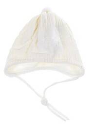 Bonnet fermeture liens à nouer beige MAXIMO enfant