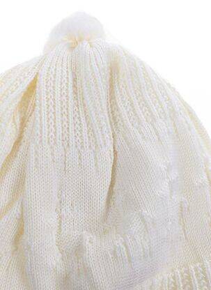 Bonnet maille fine beige MAXIMO enfant