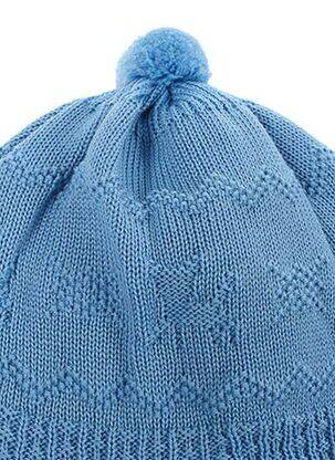 Bonnet tissage polaire bleu MAXIMO garçon