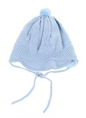 Bonnet tissage polaire bleu MAXIMO garçon