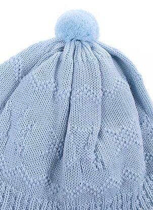 Bonnet tissage polaire bleu MAXIMO garçon