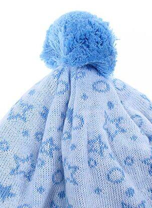 Bonnet empiècements bleu MAXIMO enfant