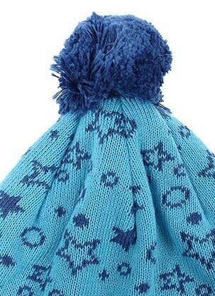 Bonnet imprimé fantaisie bleu MAXIMO garçon
