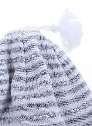 Bonnet maille fine gris MAXIMO enfant