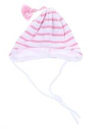 Bonnet fermeture liens à nouer rose MAXIMO fille