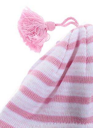 Bonnet imprimé fantaisie rose MAXIMO fille