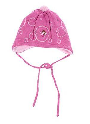 Bonnet imprimé fantaisie rose MAXIMO fille