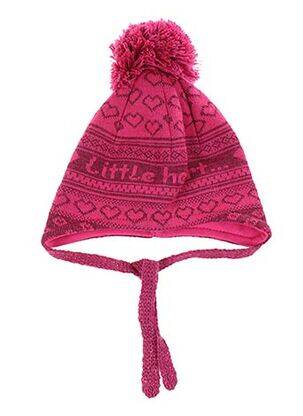Bonnet imprimé fantaisie rose MAXIMO fille