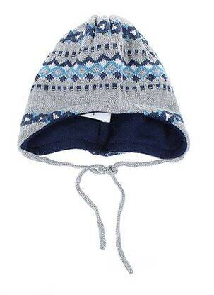 Bonnet imprimé fantaisie bleu MAXIMO garçon