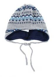 Bonnet imprimé fantaisie bleu MAXIMO garcon