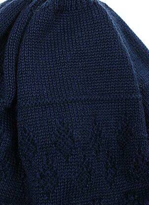 Bonnet tissage polaire bleu MAXIMO garçon