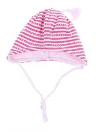 Bonnet fermeture liens à nouer rose MAXIMO fille