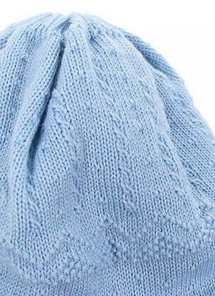 Bonnet tissage polaire bleu MAXIMO garçon