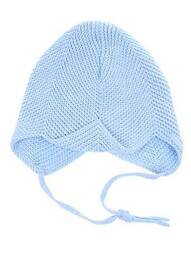 Bonnet fermeture liens à nouer bleu MAXIMO garcon
