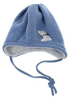 Bonnet tissage polaire bleu MAXIMO garçon
