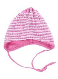 Bonnet fermeture liens à nouer rose MAXIMO fille