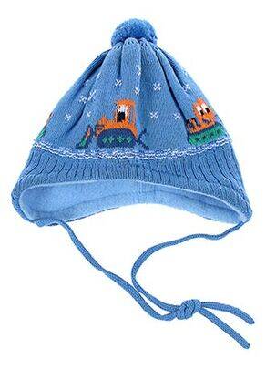 Bonnet imprimé fantaisie bleu MAXIMO garçon