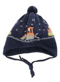 Bonnet imprimé fantaisie bleu MAXIMO garcon