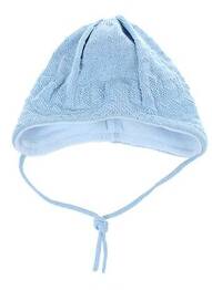 Bonnet tissage polaire bleu MAXIMO garcon